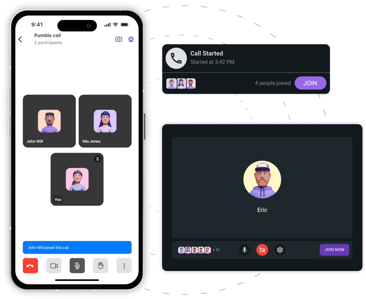Audio calls in Pumble
