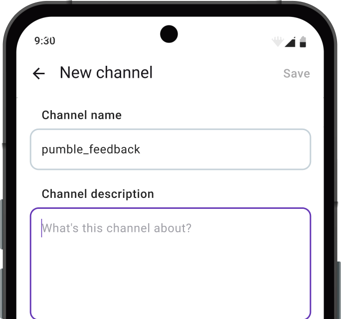 Create channels