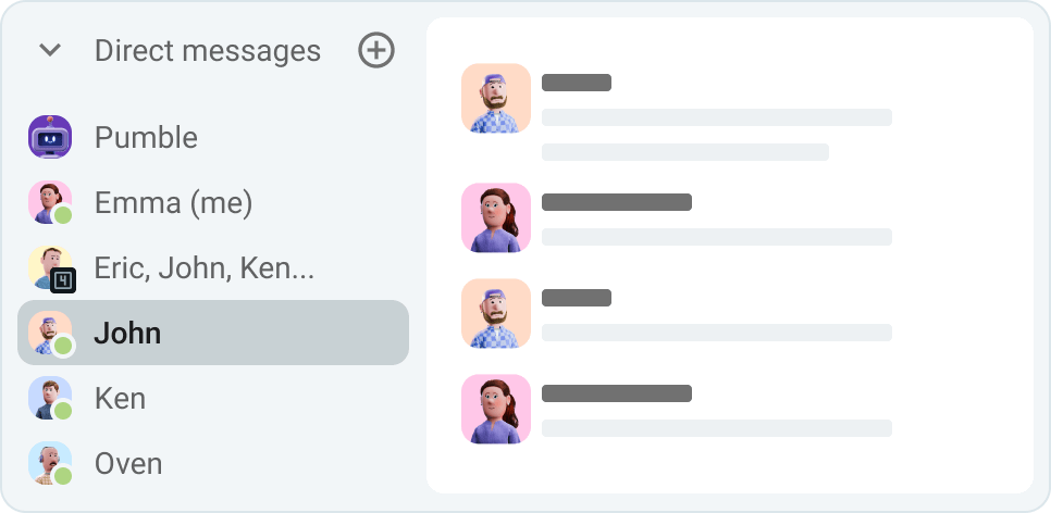 Message one team member