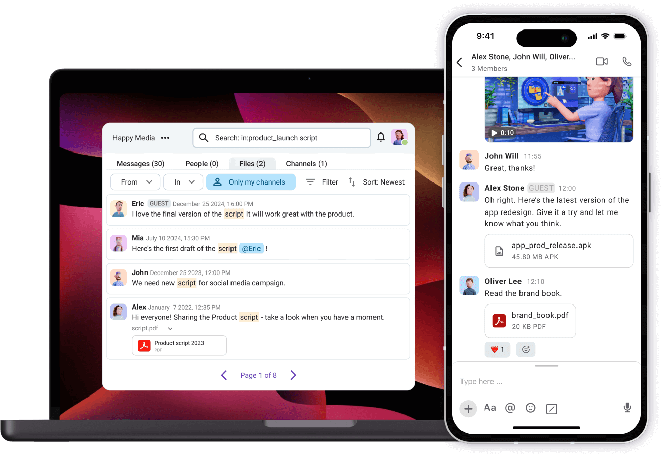 Send documents from anywhere