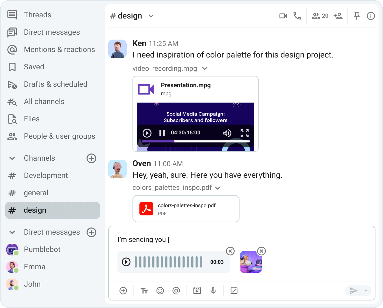 Send files and documents to anyone