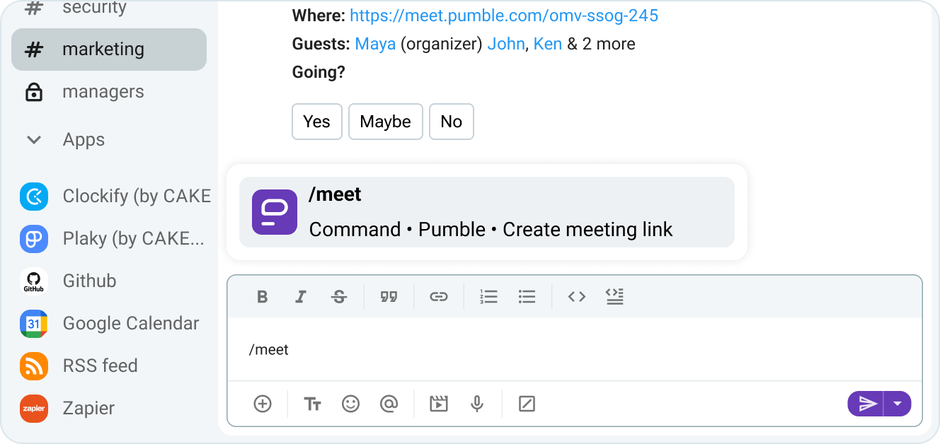 Create a link with a shortcut