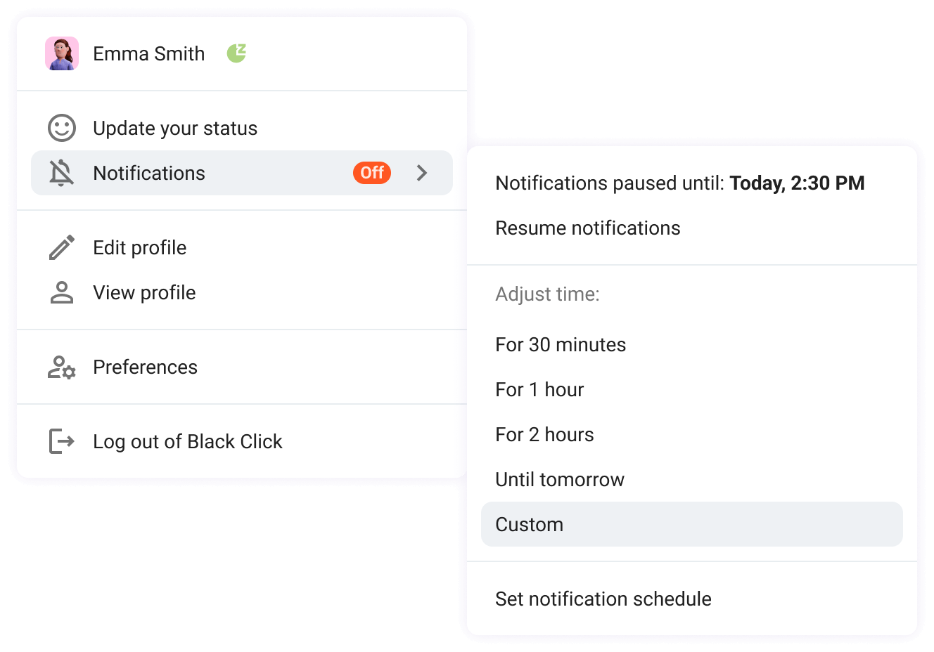 Turn on the Do Not Disturb mode
