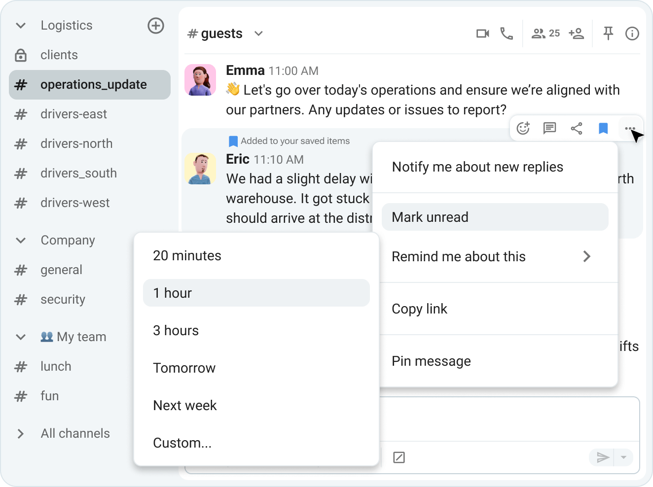Experience more with scheduling a message