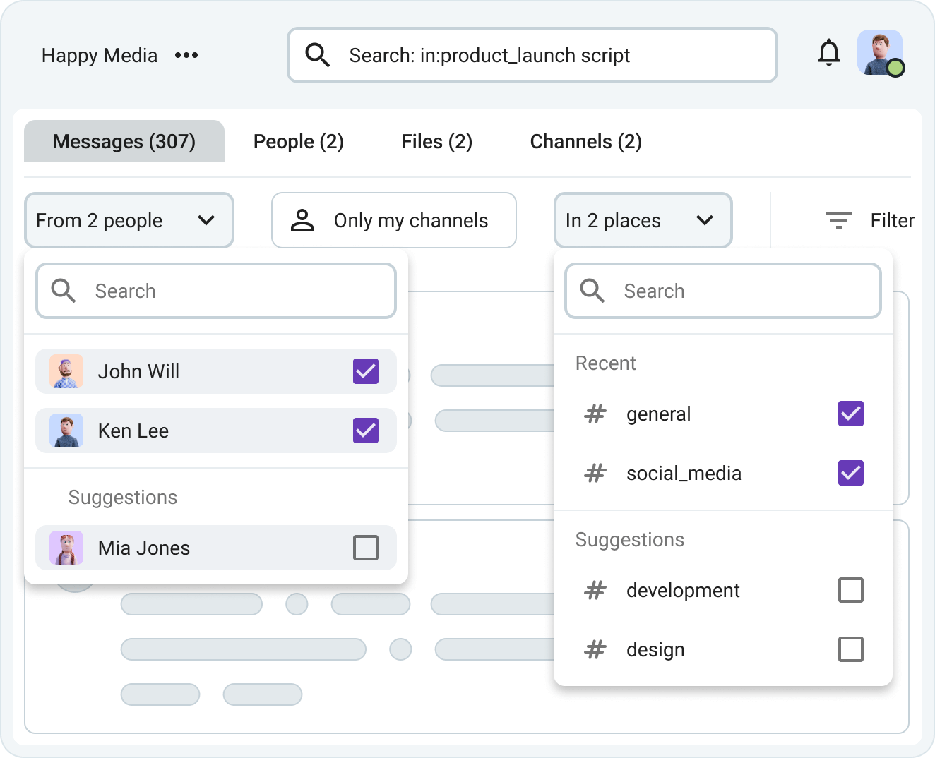 Narrow your search with filters