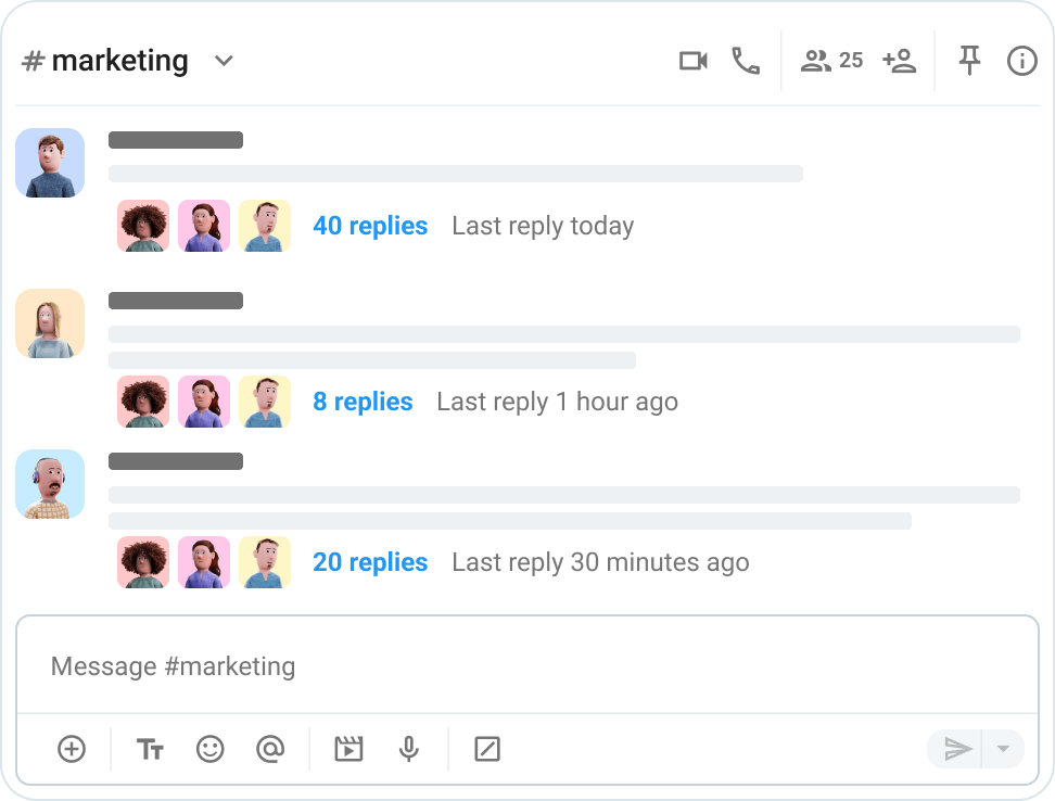 The channel is too busy