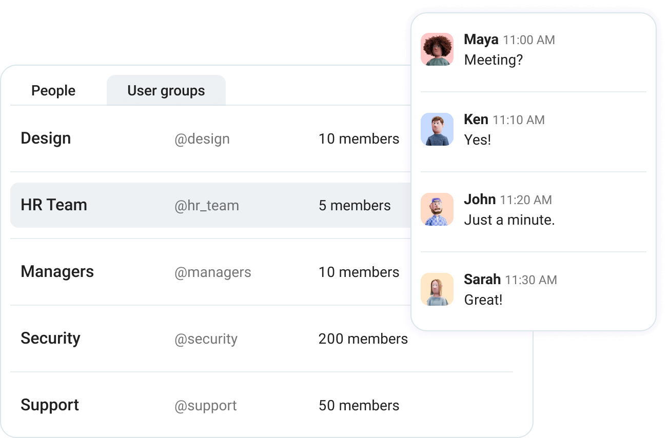 Notify groups at once
