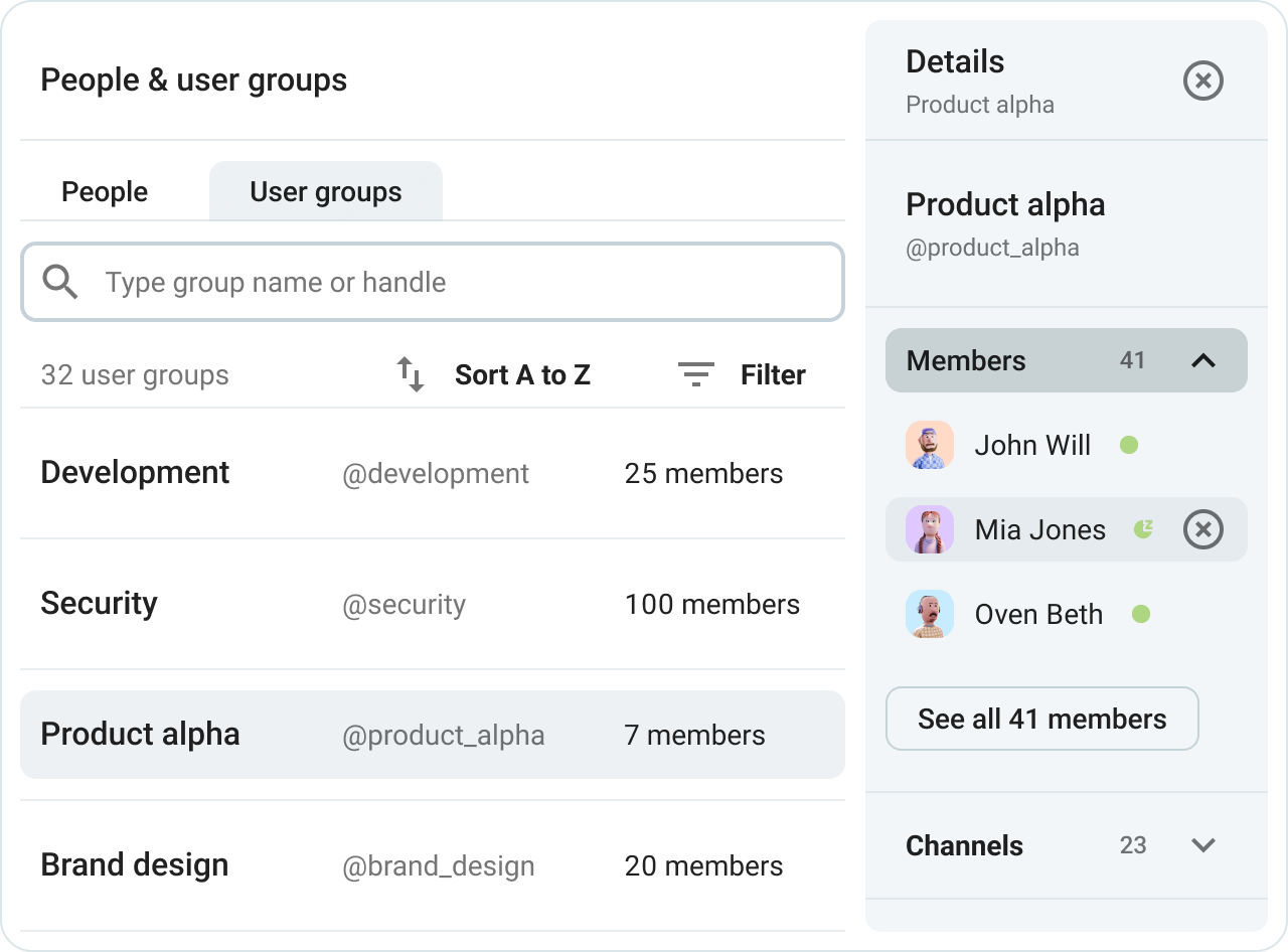 Communication with large teams is easier