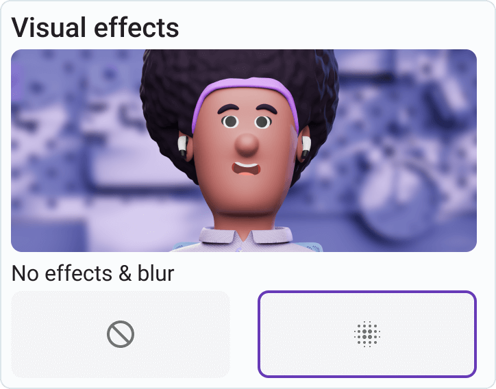 Blur your background