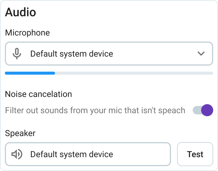 Remove background noise