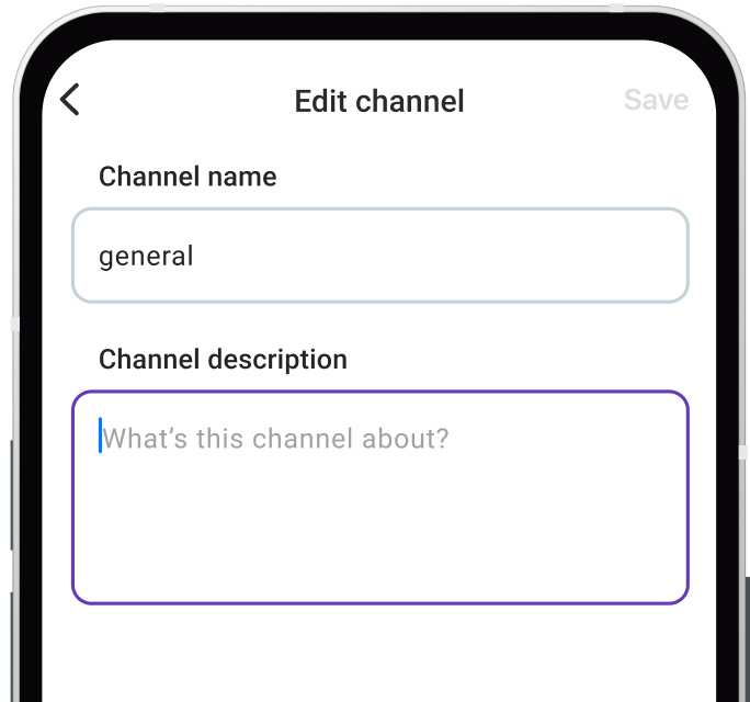 Create channels