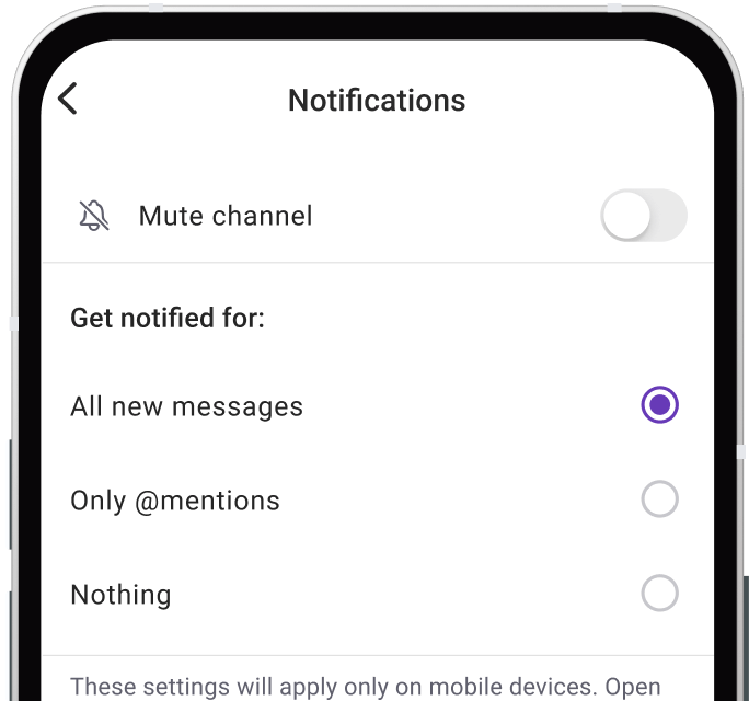 Set notification preferences