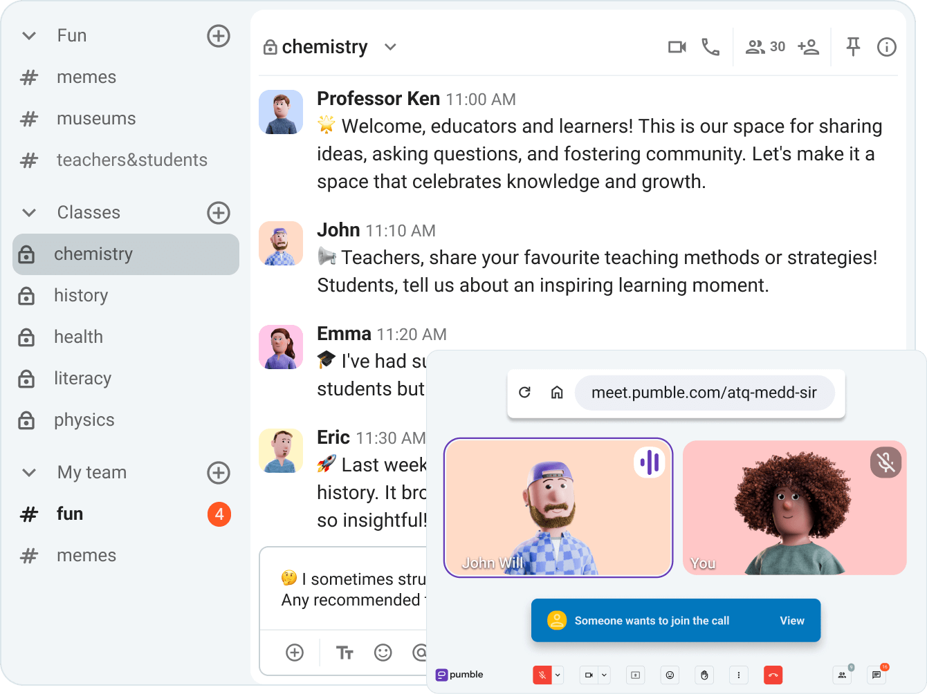 Create virtual classroom
