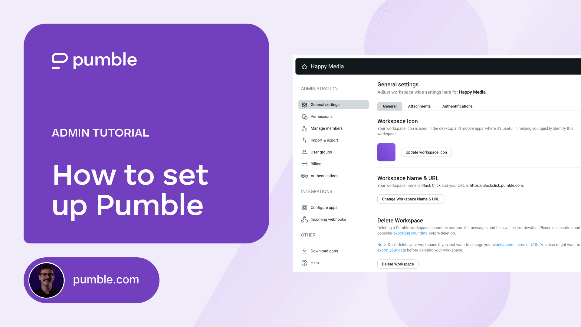 How to set up Pumble as an Admin