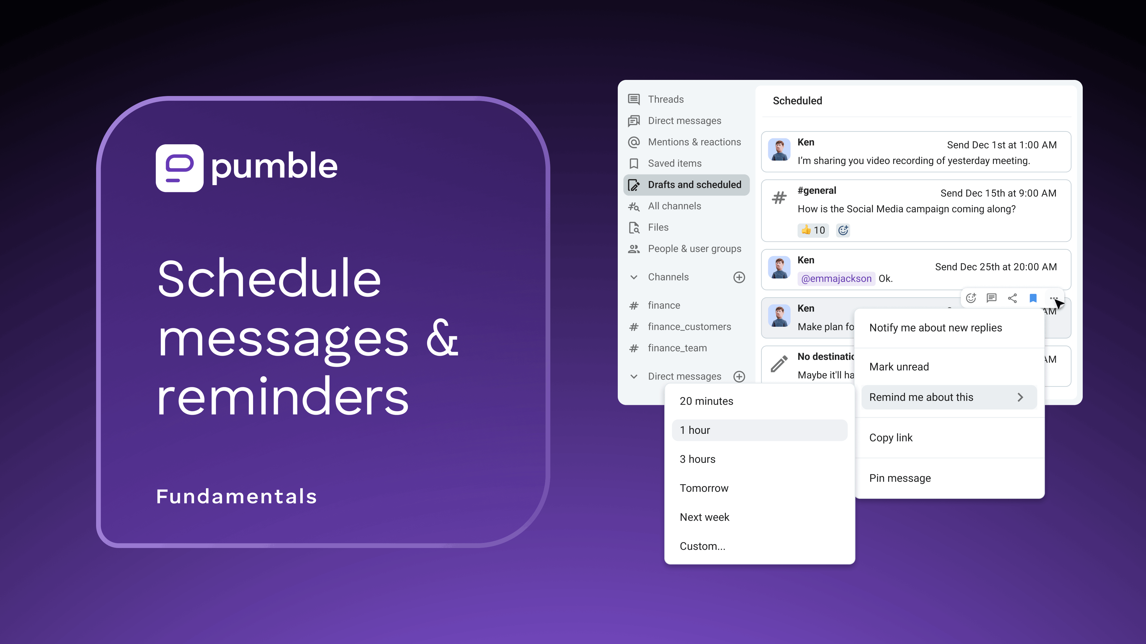 Pumble app screenshot