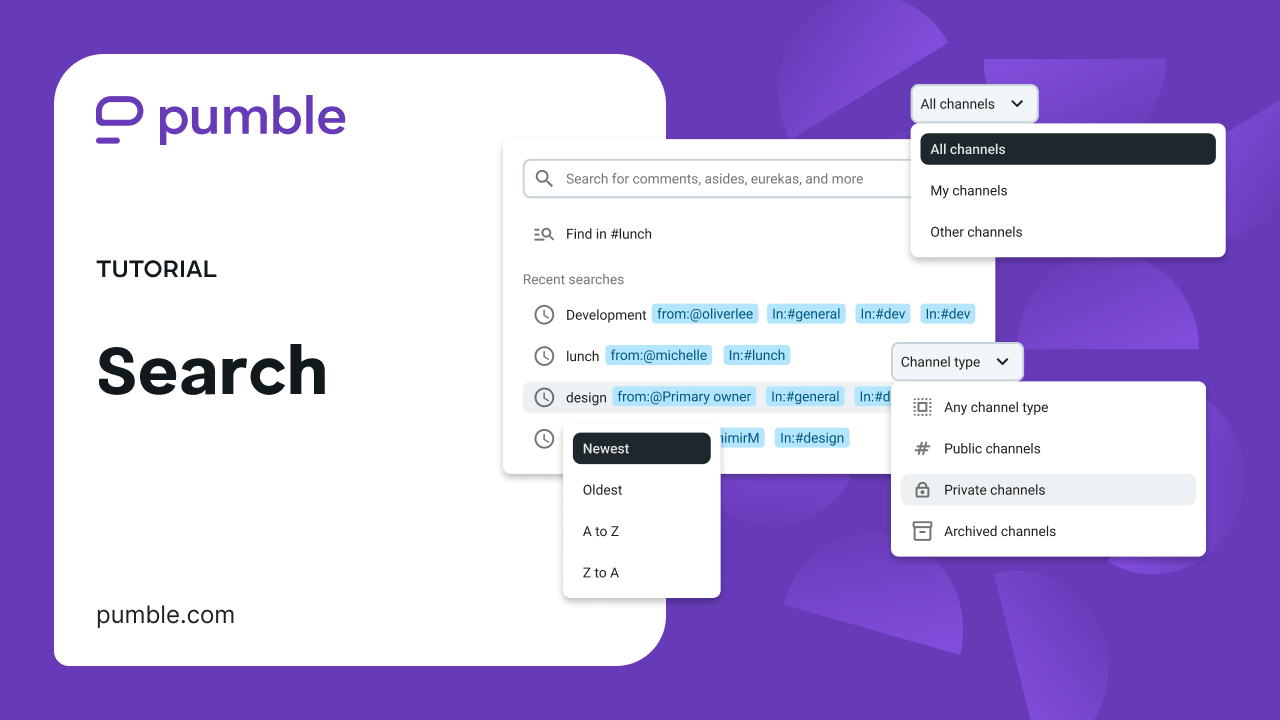 Search in Pumble video tutorial