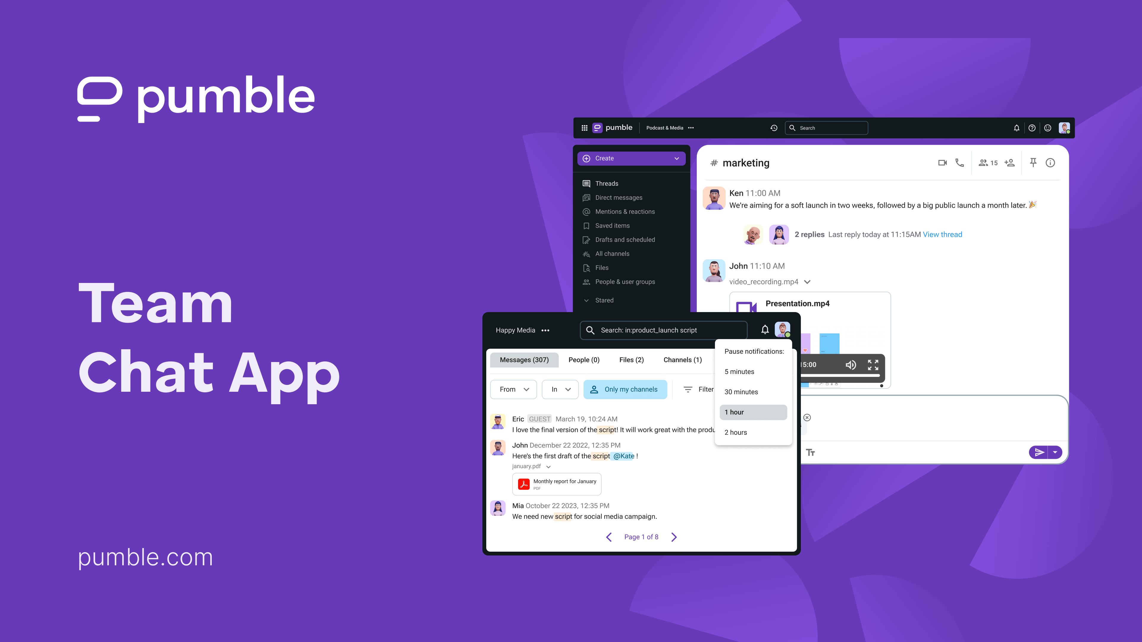 Pumble app screenshot