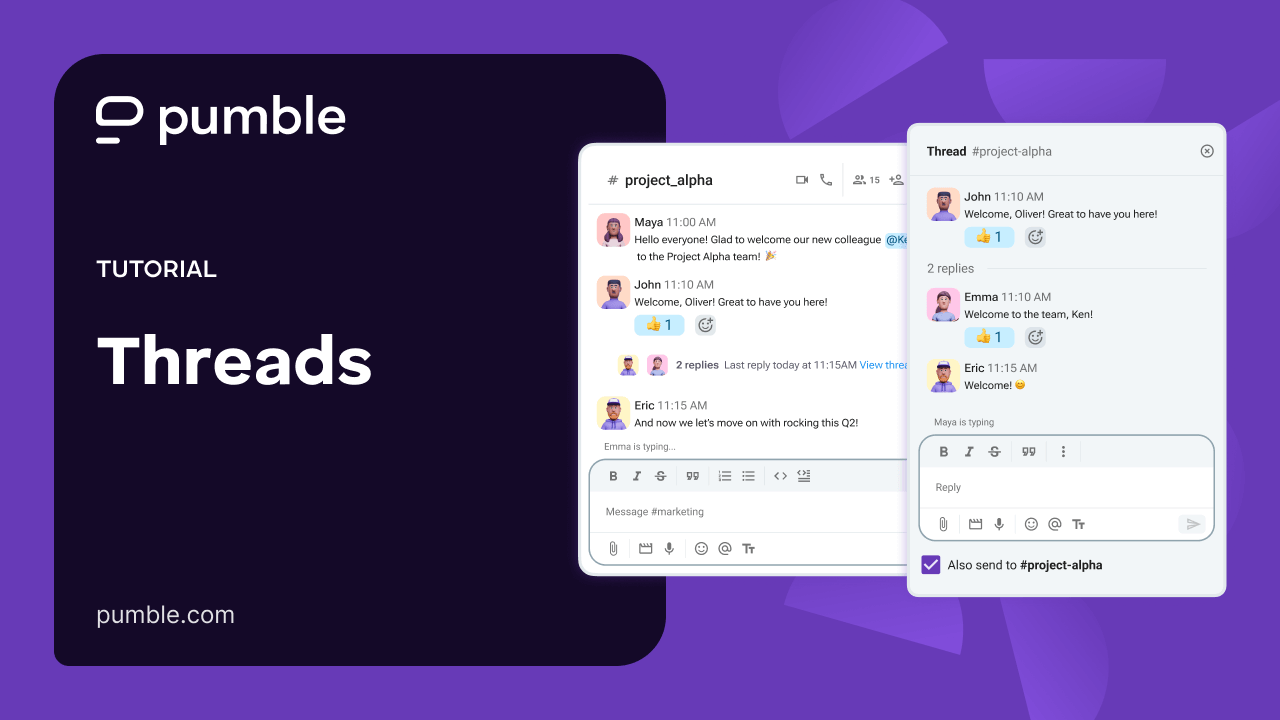 Threads in Pumble video