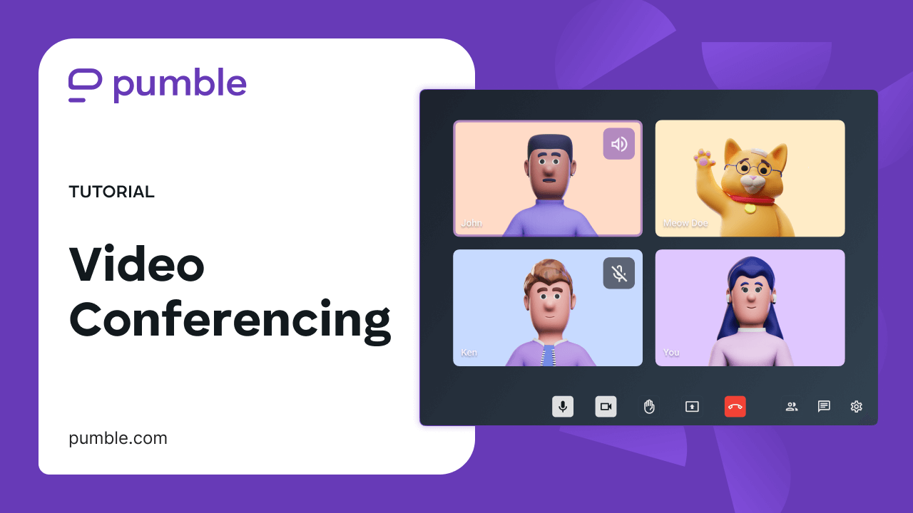 Make video calls Pumble video tutorial